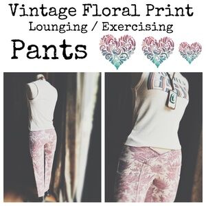 Leggings / Vintage Floral Print
